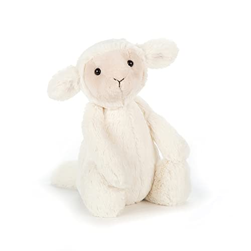 Jellycat Bashful Lamb Stuffed Animal, Medium 12 inches - Lamb and Sheep Plush Toy - Classic Children's Gift