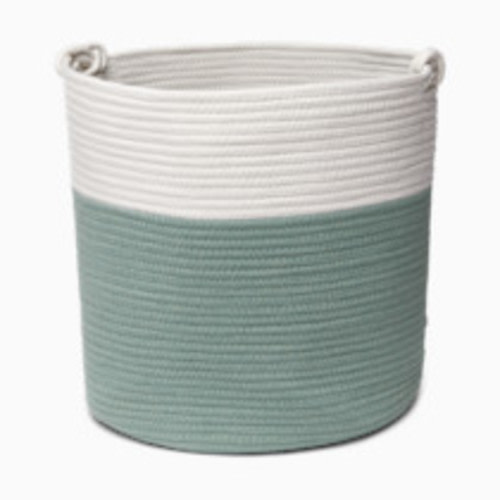 Sprucely Large Rope Basket - Sage, Single