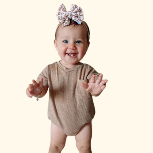 Baby Bowknot Florals Dress with Hat