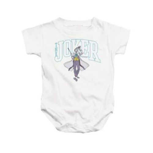 Baby Girls Baby-Girls Joker Varsity On White Snapsuit