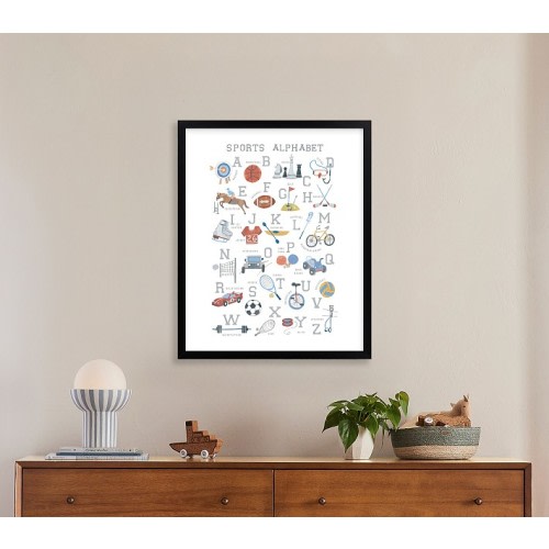 Minted® Sports Alphabet Wall Art by Teju Reval