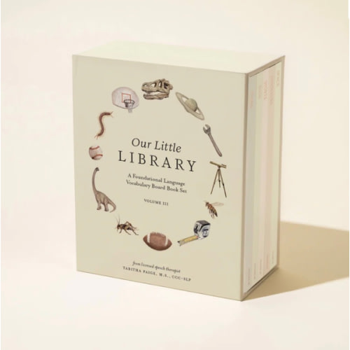 Our Little Library Vol. 3: Dinosaurs, Space, Tools, Bugs, and Sports Board Book Set for Boys & Girls (Tabitha Paige Children's Book Series)