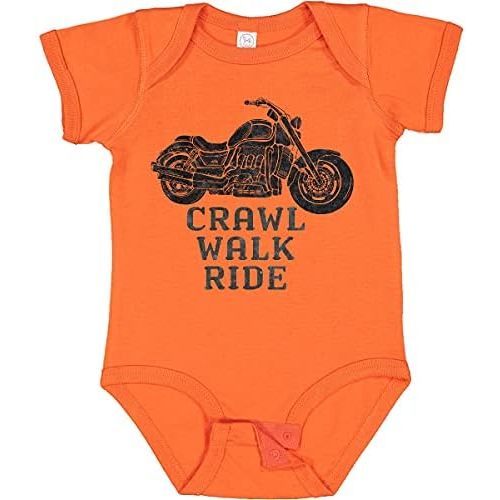 inktastic Crawl Walk Ride Motorcycle Baby Bodysuit