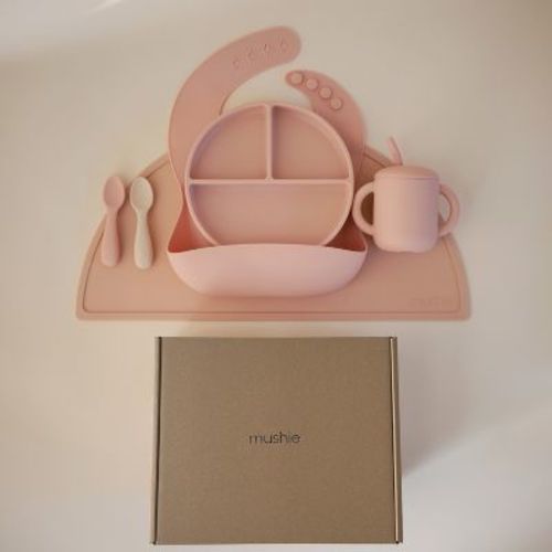 Mushie Stage 2 Feeding Kit ( Blush )