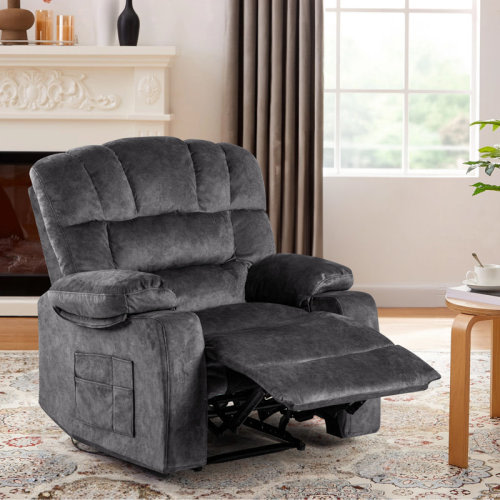 Mercer41 40.9'' Width Soft Velvet Living Room Recliner & Reviews | Wayfair