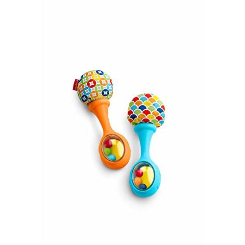 Fisher-Price Rattle 'n Rock Maracas, Blue/Orange [Amazon Exclusive]