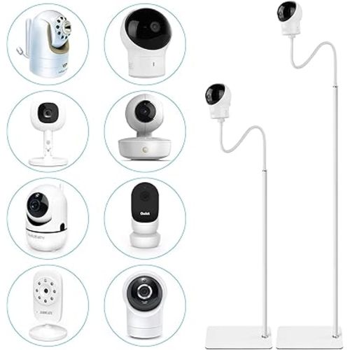 68.8" Adjustable Height Baby Monitor Floor Stand Holder for Infant Optics DXR-8 Pro,Eufy Spaceview/Spaceview Pro/Spaceview S,Nanit Pro,Motorola,Owlet Baby Monitor and Cameras with 1/4 Screw Mount
