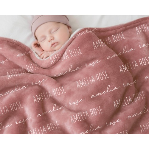 Custom Baby Blanket with Name, Personalized Name Blanket, Newborn Hospital Blanket, Custom Baby Gift, Baby Name Swaddle