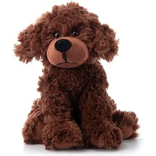 Amazon.com: The Petting Zoo Scruffy Dog Stuffed Animal, Gifts for Kids, Chocolate Brown Dog Plush Toy 10 Inches : Toys & Games
