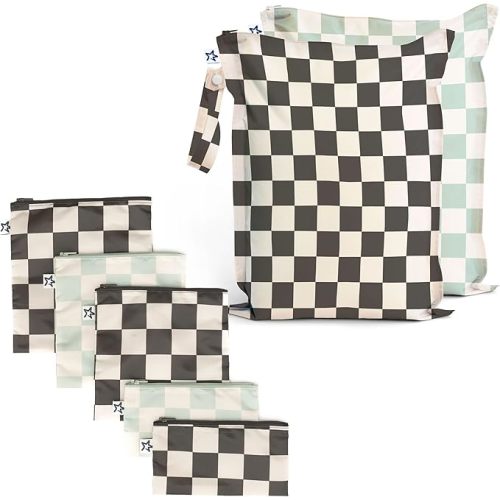 Tiny Twinkle Mess-proof Wet Bags and Snack Bags Bundle