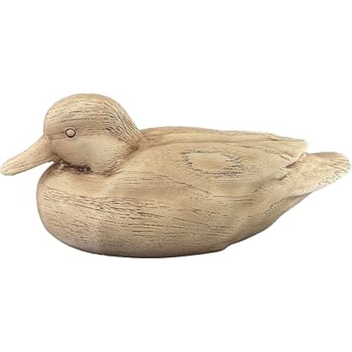 Duck Home Decor Statue Rustic Home Decorations, Indoor Decor (Beige)