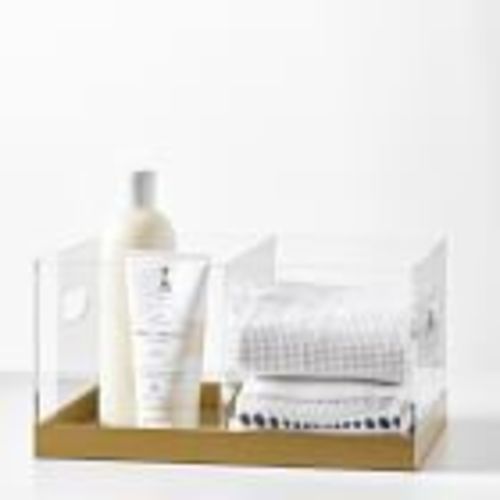 Acrylic & Metallic Diaper Caddy