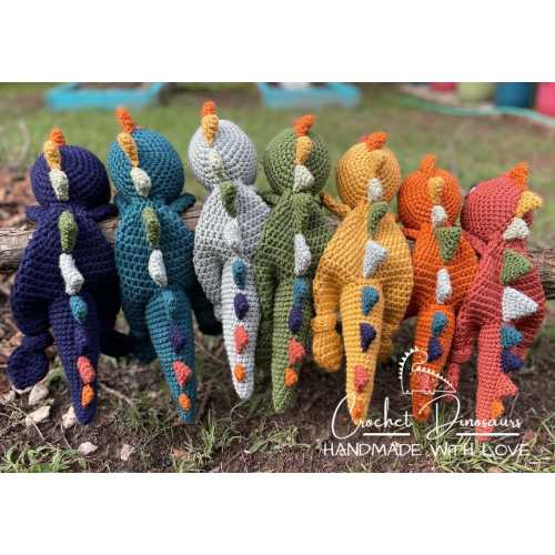 Tinysaurus Snugglers | Bohosaurus Lovey | Crochet Lovey | Crochet Dinosaur | Crochet Toy Dino | Gift | Snuggy | Rainbow Dinosaur Baby Shower