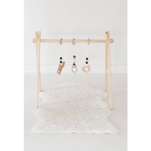 Monochrome wooden play gym/ wooden play gym / Montessori play gym/ baby gift/ baby shower gift/ baby gym frame/ baby mobile/modern play gyms