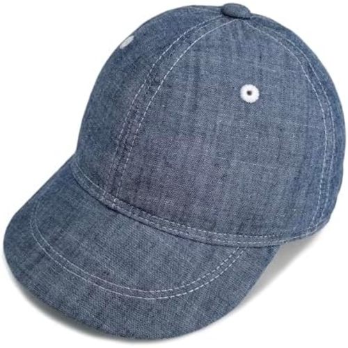Keepersheep Baby Baseball Cap Infant Sun Hat, Cotton Knit with Soft Brim, Adjustable Soft Newborn Toddler Cap