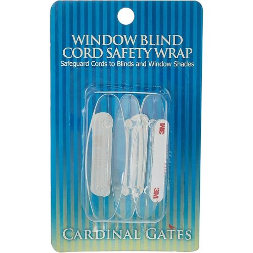 Cardinal Gates Cord Safety 3- Wraps, Clear