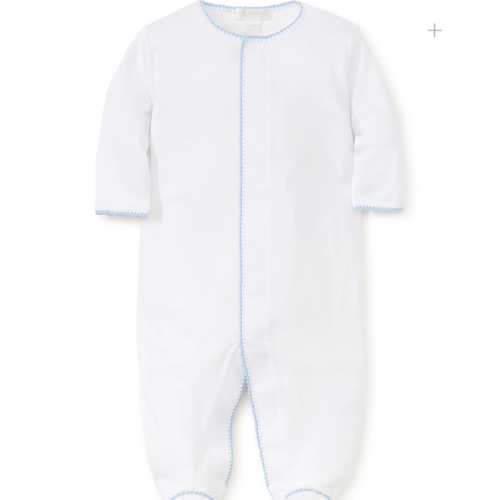 White/Blue New Premier Basics Footie