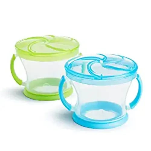 Munchkin Snack Catcher, 2 Pack, Blue/Green - 2 Count