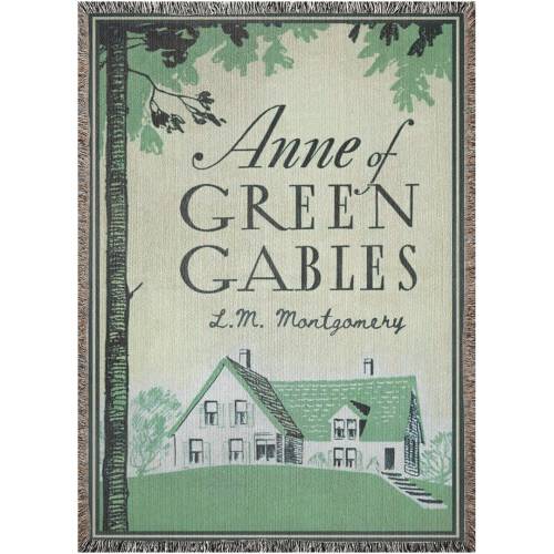 Anne Of Green Gables By Lm Montgomery Vintage Book Cover Throw Blanket | Gifts For Readers | Unique Literary Home Decor | Classic Literature