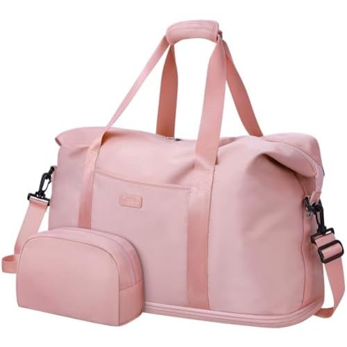 Expandable Travel Duffle Bags Weekender Overnight Bags for Women Men Hospital Bag for Women Labor Delivery with Toiletry Bag Waterproof