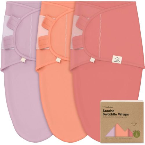 Keababies 3pk Organic Baby Swaddle Sleep Sacks, Newborn Baby Swaddles Wrap 0-3 Months, Ergonomic Wearable Swaddle Blanket
