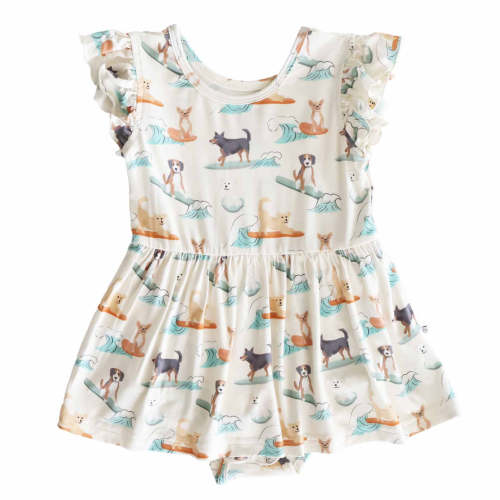 Sleeveless Twirl Bodysuit | Paddle Pups