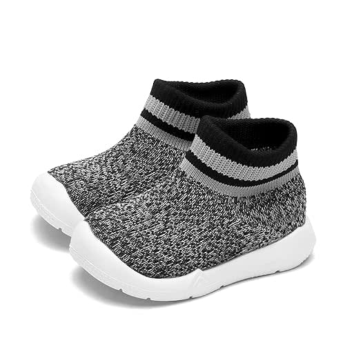 Engtoy Baby Shoes Baby Sock Shoes Baby Walking Shoes Infant Non-Slip Breathable Slippers with Soft Rubber Sole Baby Boys Girls Slip On Sneakers