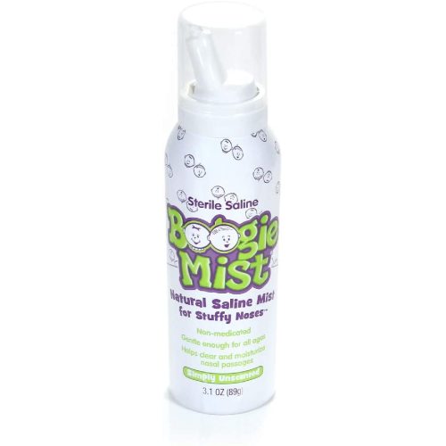 Boogie Mist Sterile Saline Nasal Spray, Allergy Relief, Unscented, 3.1 Ounce