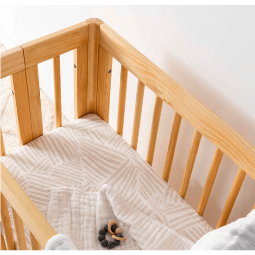 Babyletto All-Stages Bassinet Sheet in GOTS Certified Organic Muslin Cotton