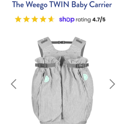 The Weego TWIN Baby Carrier
