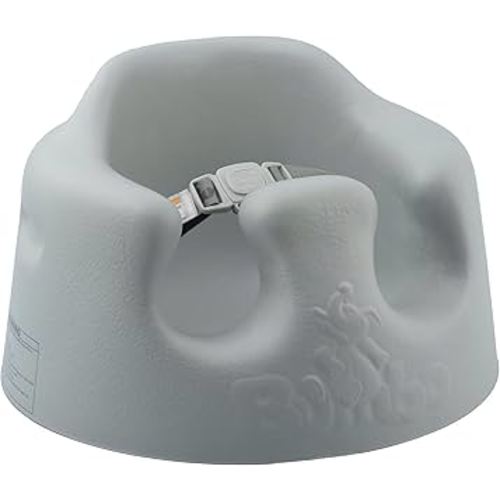 Bumbo Baby Floor Seat, Portable Infant Sit Up Activity & Eating Chair, Cool Grey - Feeding Chair and Sitting Lounger for Babies, Infants and Toddlers