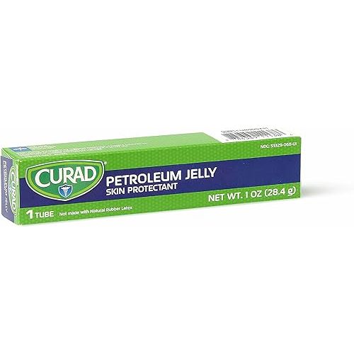 CURAD Petroleum Jelly, Skin Protectant and Moisturizer, 1 oz. Tube (Pack of 3)