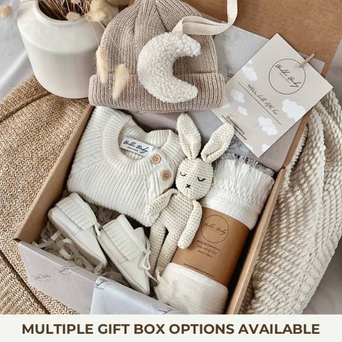 Baby Boy/Girl Gift Box Set, Personalized Gift, Gender Neutral Baby Gift Set, Baby Shower Gift Box, Newborn Gift, Welcome Baby Gift