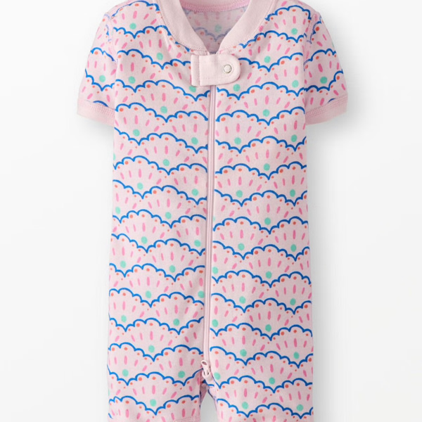 HannaJams™ Sleeper Size 0-3mos Scalloped Stripes