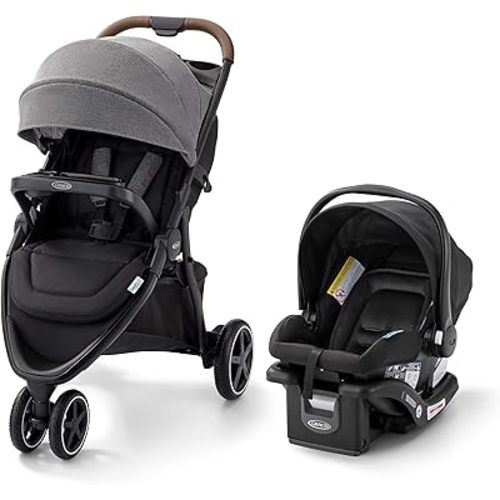 Graco Outpace LX All-Terrain Travel System - Includes SnugRide 30 Lite Infant Car Seat, Briggs, High-Performance Stroller/Car Seat Combo, Practical & Durable