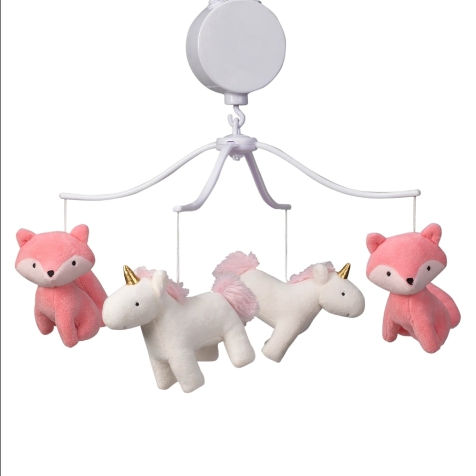 Rainbow Unicorn Musical Baby Crib Mobile