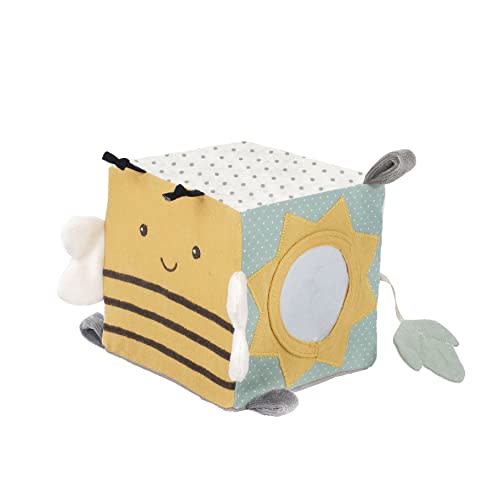MON AMI Bee Activity Cube for Toddlers – 5x5”, Montessori Toys for Babies & Toddlers 6+ Months, Sensory Interactive Learning Toys