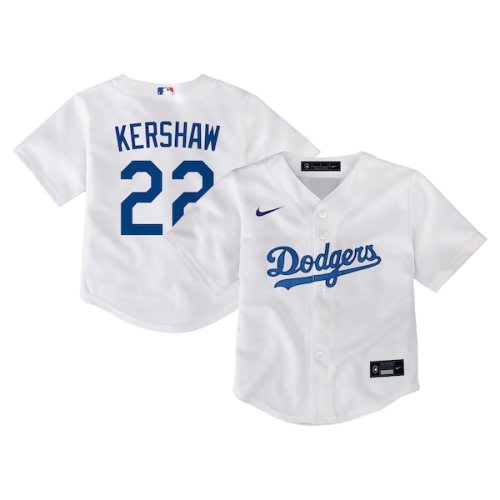 Toddler Los Angeles Dodgers Clayton Kershaw Nike White Home Game Jersey