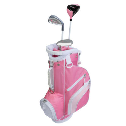 Tour X 3 Club Toddler Girls Golf Set for Ages 2-4 (kids 30-38" tall) Pink