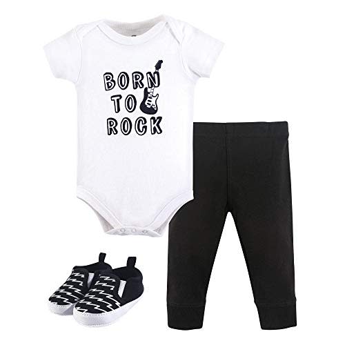 Little Treasure Unisex Baby Cotton Bodysuit, Pant and Shoe Set