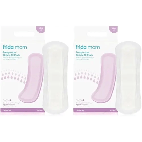 Frida Mom Postpartum Pads, Leak Proof Feminine Care Maxi Pads, 6 Layers of Protection for Maximum Absorbency (18ct) (Pack of 2)