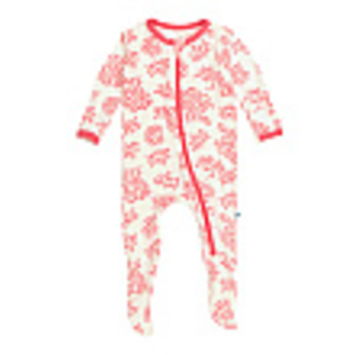 Newborn Girls Print Footie With Zipper | Kids & Baby | T.J.Maxx