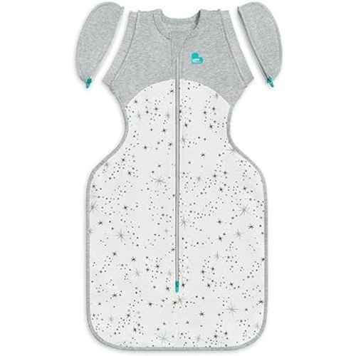 Love to Dream Swaddle Up Transition Swaddle, Patented Zip-Off Wings, Help Baby Transition from Being Swaddled to Arms Free When Showing Signs of Rolling, Suitable for All Seasons, 13-19 lbs, White