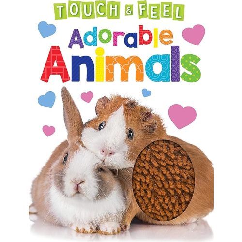 Adorable Animals - Touch and Feel Board Book - Sensory Board Book Board book – February 25, 2021