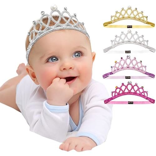 DANMY Baby Girl Super Elastic Headband Toddler Hair Band Soft Headwrap Crown Children Hair Accessories