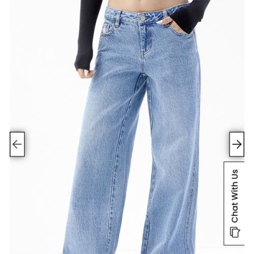 PacSun Casey Medium Indigo Ripped Low Rise Baggy Jeans | PacSun