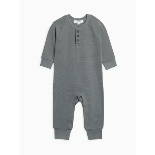 Crosby Waffle Knit Henley Romper