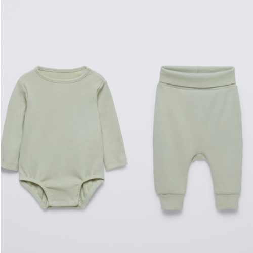 RIB BODYSUIT AND LEGGINGS PACK - Light green | ZARA United States