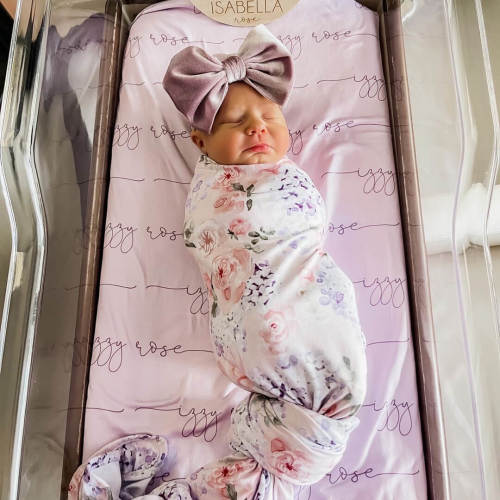 Henlee's Hydrangea Oversized Swaddle Blanket