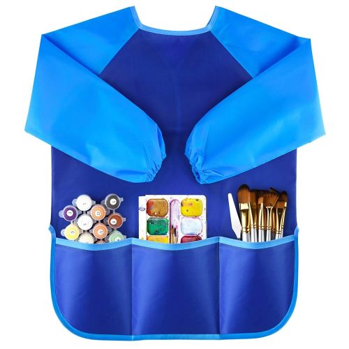 KUUQA Waterproof Children Art Smock Kids Art Aprons, Painting Supplies (Paints and brushes not included)